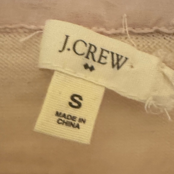 Sweater J. Crew Light Pink merino wool NWOT with Champagne Sequins Size Small - Picture 2 of 5
